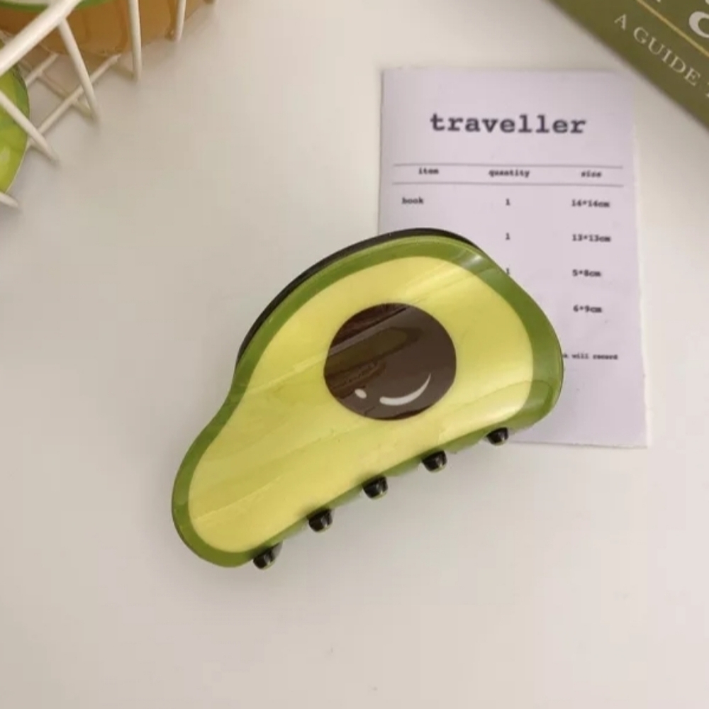NEW Avocado Tropical Hair Claw Clip Green